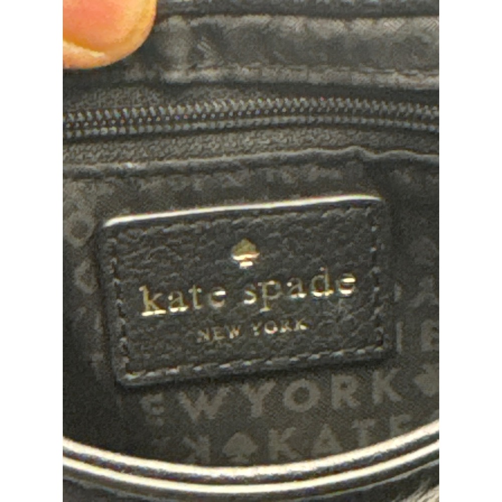 Kate Spade NY Black Leather Saddle Crossbody Bag Adjustable Strap Boho Chic - Picture 7 of 15